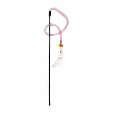 High-elasticity cat teaser wand, plastic, DIY style - 7