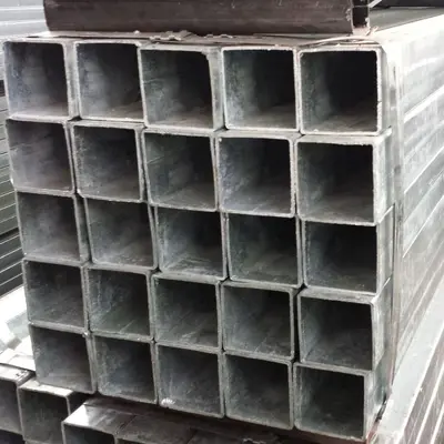 Galvanizli kare çelik boru 40x60 ve 25x25, sıcak daldırma, GB standardı