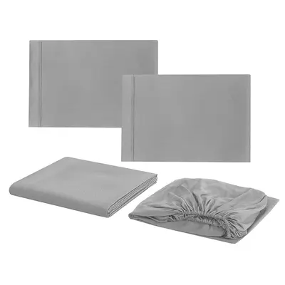 Vio Vierteiliges Bettbezug-Set mit flachen Streifen - 9