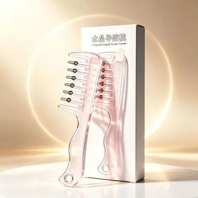 Crystal Liquid Applicator Massage Comb for Scalp Serum - 7
