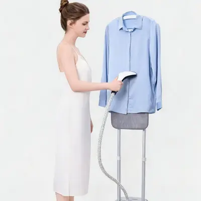 Dual rod garment steamer, handheld and standing type - 2