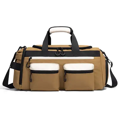 Contrast Color Travel Bag Large Capacity Wet and Dry Separation - 9