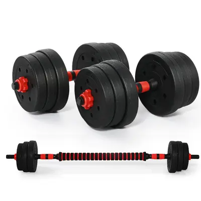 Erkek Fitness Ev Dumbbeli 20KG 30KG 40KG Ayarlanabilir Barbell Egzersiz Ekipmanı Set Kombinasyonu Toptan - 6