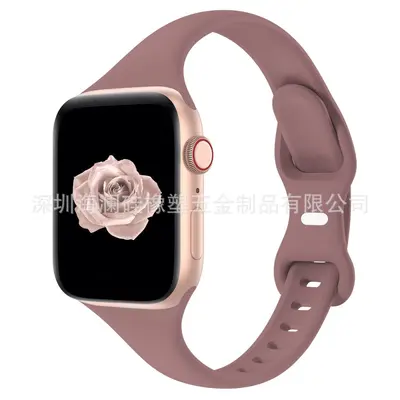 Slim Silicone Watch Band for Apple Watch iWatch Series - 11