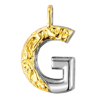 Copper micro-inlaid zircon necklace accessory, 26 English letters, without chain - 12