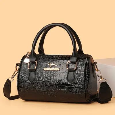 Crocodile Pattern Women's Fashion Bag, Single-Shoulder Crossbody Style