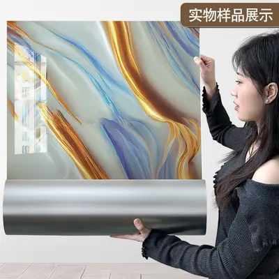 3D Wall Sticker Imitation Marble Pattern, Waterproof Roll