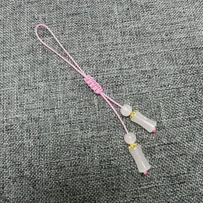 10B-5/6 handgefertigtes Webseil-Taschenanhänger mit Acrylanhänger - 7