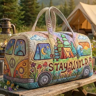 2026年独立站跨境新款手提3D印花旅行包多功能运动健身包短途 - 8