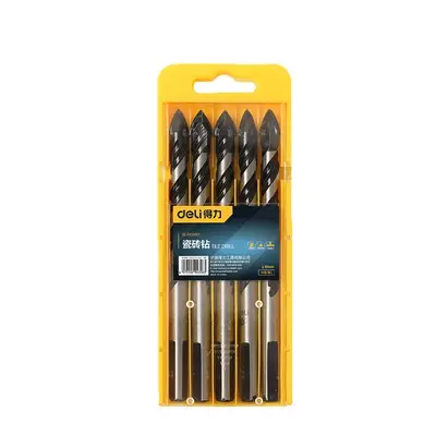 Tile and Glass Drill Bit Set for Concrete, Walls and Marble, DL-B5005T