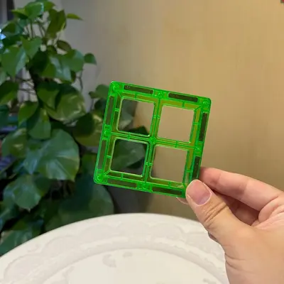 Renkli Pencere Manyetik Parça 7,5 cm Yedek Paket 3-6 Yaş Manyetik Blok Seti - 11