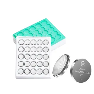 Button Battery CR2032 CR2450 CR2025 CR2050 for Car Key, High-Temperature - 10