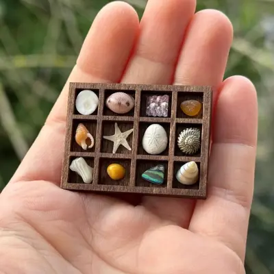跨境Miniature Trinket Shelf 木质微型饰品架迷你珍藏架古玩架 - 7