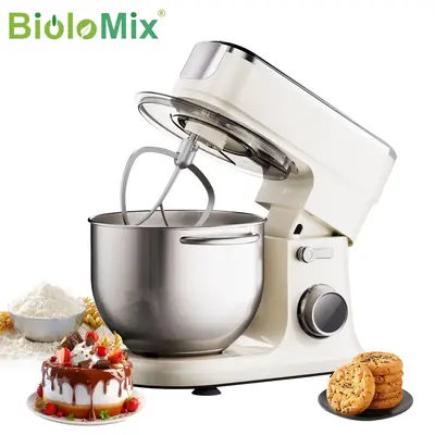 Standmixer Multifunktion 7L Küchenmaschine Teigmaschine Wurstfüller Fleischwolf Knethaken Schneebesen Rührmaschine