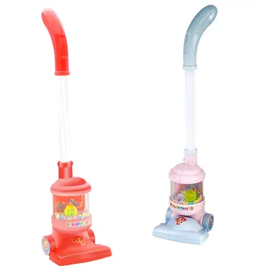 Kids Pretend Play Happy Vacuum Cleaner Realistic Mini Home Appliance Toy Baby Learn-to-Walk Early Education Educational Toy Customizable