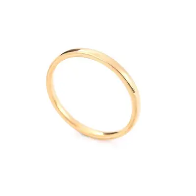 Cross-border popular accessories 2 3 4 6 8MM titanium steel plain ring shiny ring stainless steel inner and outer curved ring - 7