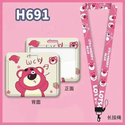 Cartoon-Lanyard-Kartenhalter horizontal, verlustsicher für Schulausweise - 9