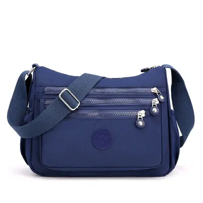 Nylon-Stoff mehrschichtige Umhängetasche leicht einfach alltäglich Crossbody-Tasche 2025 neu großvolumig Mamatasche Schultergeldtasche - 8