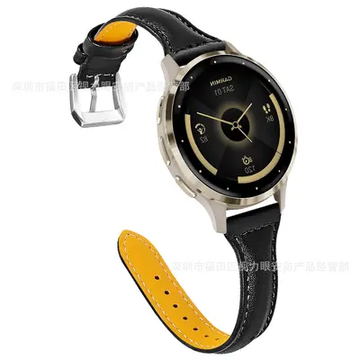 18MM Slim Leather Watch Band for Garmin Venu 3S/2S - 8