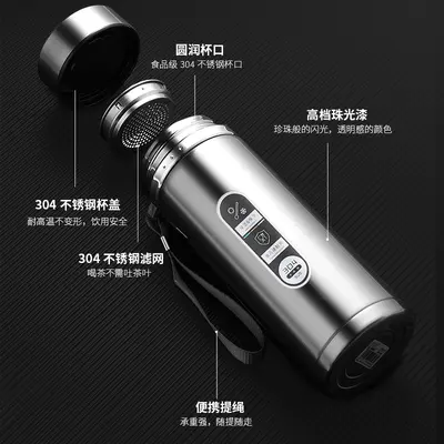 304 Stainless Steel Double-Wall Vacuum Insulated Cup with Strap - 5