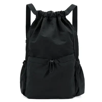 Waterproof Drawstring Backpack, Large Capacity Unisex School Bag - 6
