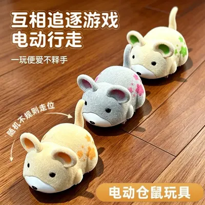 Elektrikli kedi oyuncağı, hamster simülasyonlu, engel algılayıcılı - 10