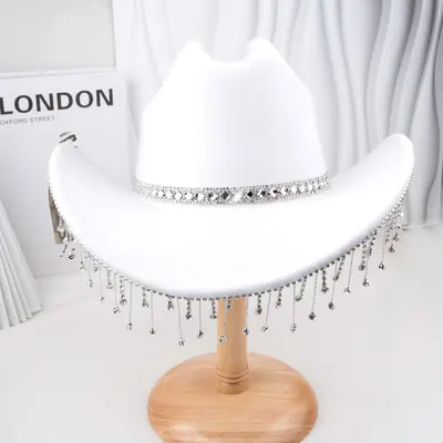 Felt Western Cowboy Hat for Parties and Music Events - 13