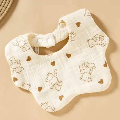 Baby Six-Layer Gauze Pure Cotton Bib, Class A, Thin Style - 12