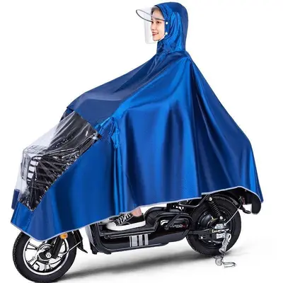 Elektrikli bisiklet yağmurluk motosiklet tam gövde yağmur örtüsü - 8