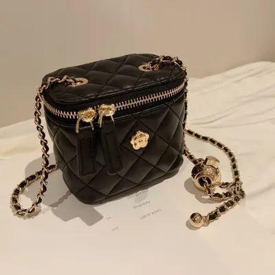 Women's Mini Bag Camellia Rhombus Pattern Chain Small Crossbody 2025 - 13