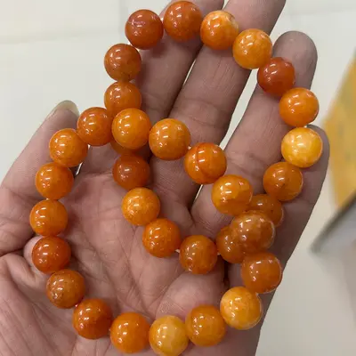 Doğal Akik Taşlı Kristal Bileklik, DIY El Yapımı Takı Malzemesi, Renkli Boncuklar - 10