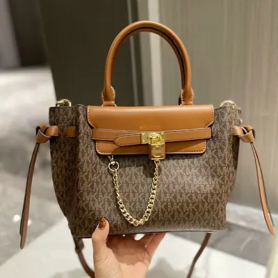 M Leather Shoulder Bag Multicolor Print Women's Crossbody Bag - 1