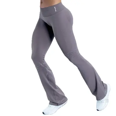 DFYNE Dikişsiz Yüksek Bel Yoga Pantolonu, Kalça Kaldırıcı, Geniş Paça