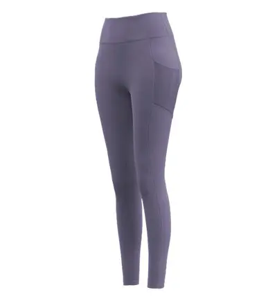 Yüksek bel dikişsiz yoga pantolonu, çıplak hissi, sıkı kesim - 11