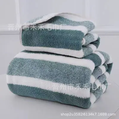 2024 Cross-border Wide-bordered Towel Home-type Adult Towel Absorbent Soft Non-shedding Thickened Face Washing Towel - 7