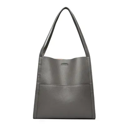 Waterproof Soft Leather Women's Tote Bag, Large Capacity - 7