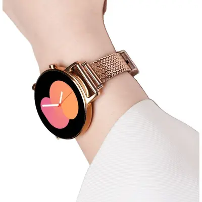 Wheat Ear Buckle Strap for Samsung Watch6, Steel Band for Watch4 Pro and Huawei GT4/5 - 6