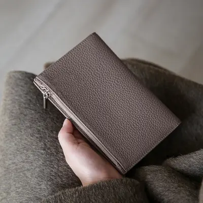 Deri görünümlü pasaport cüzdanı ultra ince unisex - 10