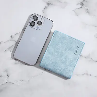 Men's Slim Short Soft Leather Wallet with Card Holder - 3