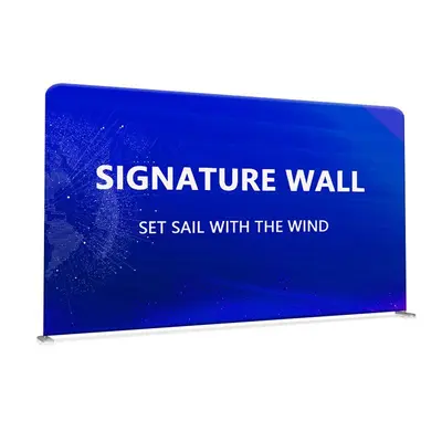 Foldable Quick Screen Stand, Advertising Stand with Event Backdrop Cloth