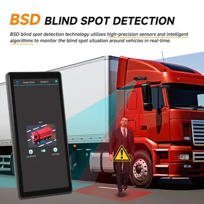 10.36 inç HD dijital kamyon arka görüş aynası DVR BSD