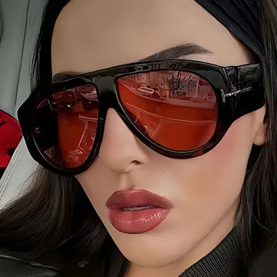 2026 Women's Oversize Oval Sunglasses - 1