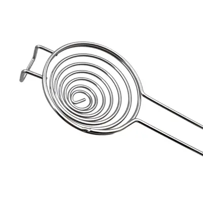 Creative extended handle stainless steel wire egg white separator stainless steel spring manual egg beater egg mixer