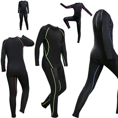 Kids Breathable Quick-Dry Long Sleeve Running Sports Set - 6