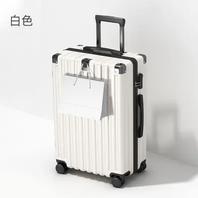 Combination Lock Student Trolley Suitcase, Durable Boarding Luggage - 7