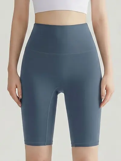 Lulu sıkı yoga şortu, kadın, çıplak his, karın toplayıcı, yüksek bel, kalça kaldırıcı - 5