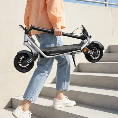 Lithium Battery Electric Scooter, Portable Two-Wheel, Long Range for Men and Women