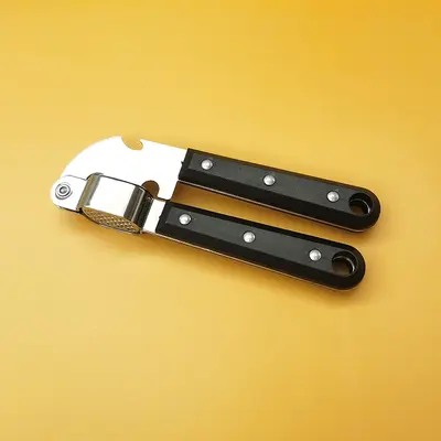 Manual stainless steel garlic press garlic mincer kitchen garlic crusher garlic peeler garlic squeezer garlic peeler - 8