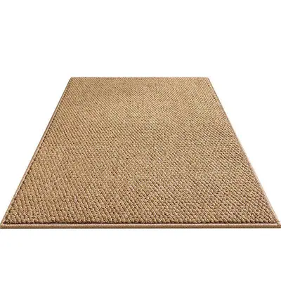 Imitation Sisal Bathroom Mat, Absorbent Non-Slip, Solid Color
