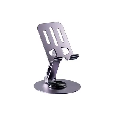 All-Metal Desktop Phone Stand, 360-Degree Rotating Tablet Holder - 9